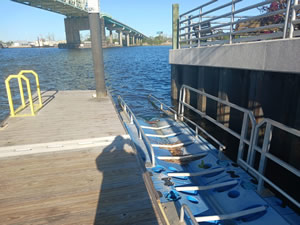 kayak launchdram tree park in wilmington